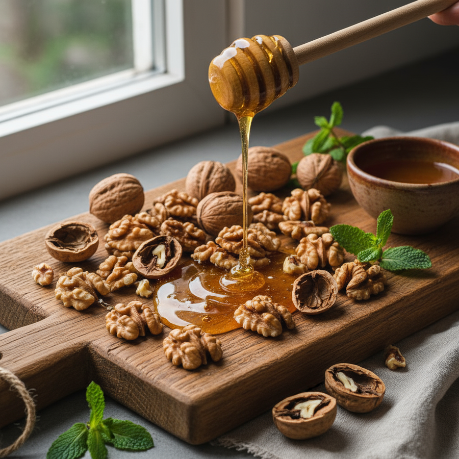 Асал ва ёнғоқ